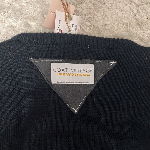 FLASH SALE Goat Vintage reworked argyle sweater NWT - Picture 12 of 13